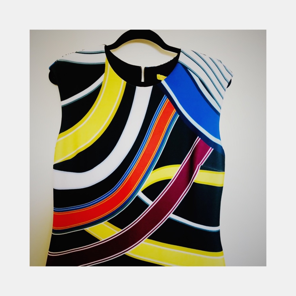 Catherine Malandrino Printed Scuba Sheath Dress - Picture 5 of 7